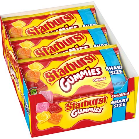 Starburst Original Gummies Candy 35 Oz 15 Share Size Packs