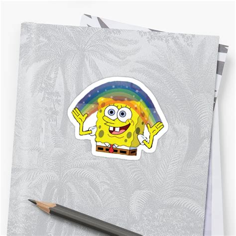 Spongebob Imagination Sticker By Gaylegend Redbubble