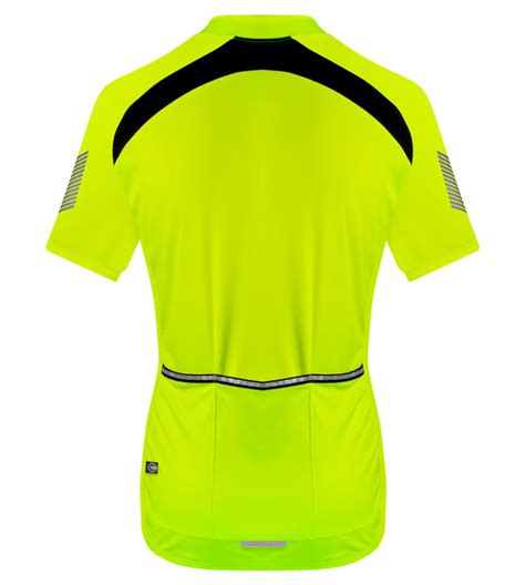 Mens Elite Cycling Jersey High Visibility 3m Reflective Made In Usa