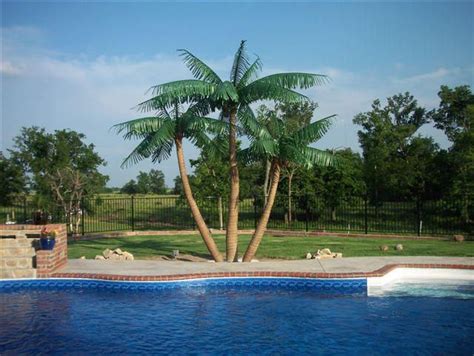 Artificial Palm Trees Faux Pool Area Palms