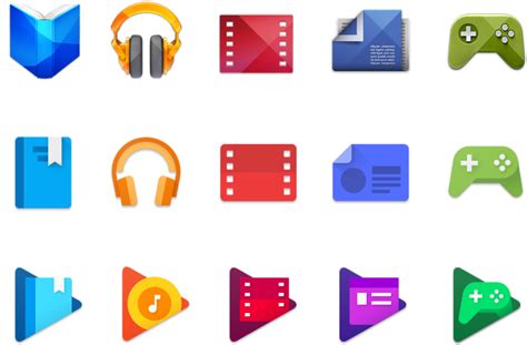 Search icons with this style. Google Announces New Google Play App Icons