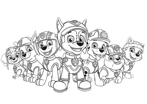 Dibujos De Paw Patrol Para Colorear Mighty Pups Imprimir A Dibujos Images And Photos Finder