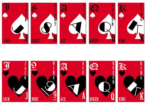 Playing Cards Set 1 Spades And Hearts By Gaming Master On Deviantart