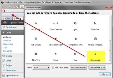 Firefox Bookmarks Toolbar Is Not Showing Bookmarks Ghacks Tech News