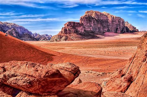 Hd Wallpaper Landscape Photo Of Brown Mountain And Desert