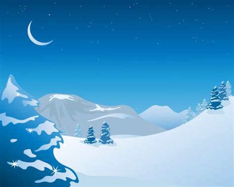 Christmas Snow Scene — Stock Vector © Sandesh1264 11162016
