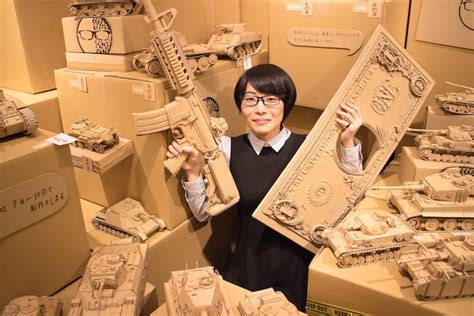 Cardboard Box Sculptures Are Detailed Works Of Upcycled Art