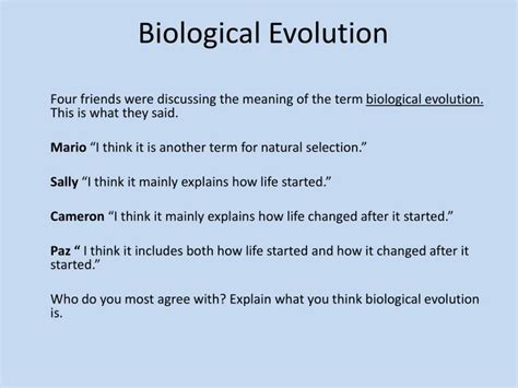 Evolucion Biologica