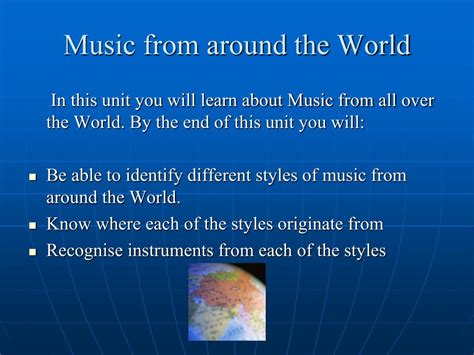 Ppt Music From Around The World Powerpoint Presentation Free