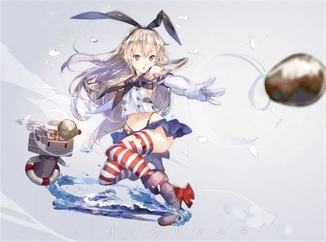 Anime Kantai Collection Thigh Highs Shimakaze Kancolle Rensouhou