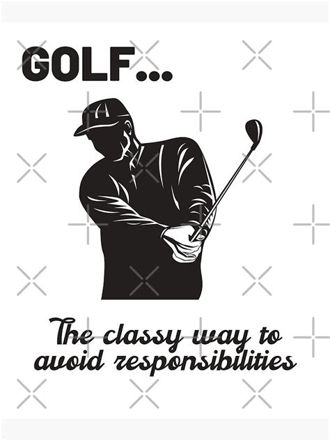 Funny Golf Design Poster By Justcreativity Redbubble