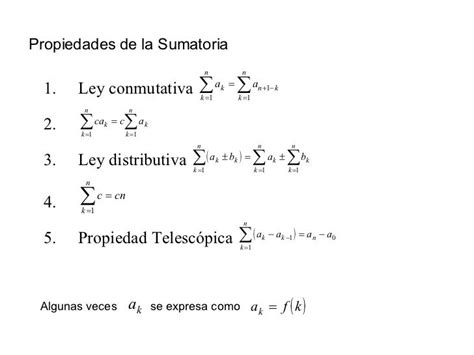 Formulas De Sumatorias All Finance