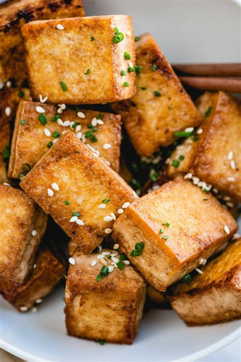 Perfect Pan Fried Tofu Recipe Pan Fried Tofu Fried Tofu Tofu Recipes Easy