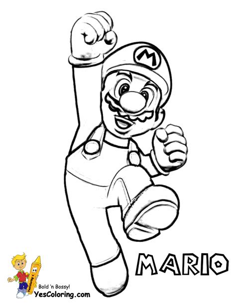 Mario Bros Coloring | Super Mario Bros| Free Coloring Pages | Kids