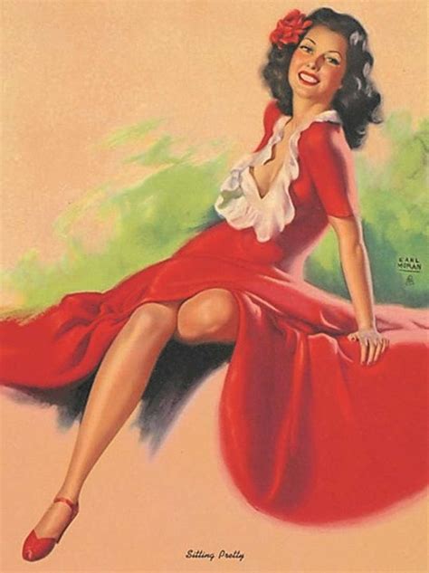 1950 s seductive brunette pin up girl calendar art photograph by redemption road