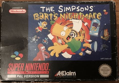 Buy The Simpsons Barts Nightmare For Snes Retroplace