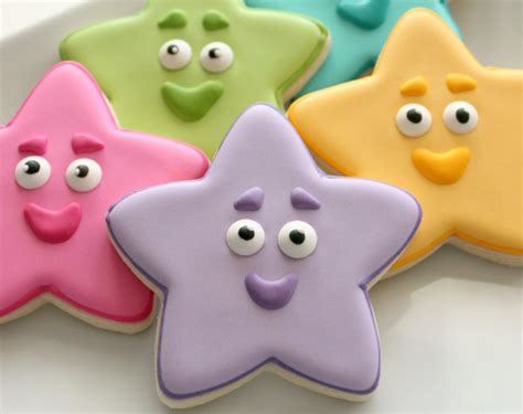 Check out our decorated cookies selection for the very best in unique or custom, handmade pieces from our cookies shops. Simple Dora Star Cookies - The Sweet Adventures of Sugar Belle