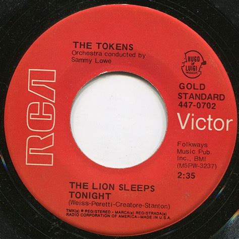 Tokens The Lion Sleeps Tonight Vinyl Records Lp Cd On Cdandlp