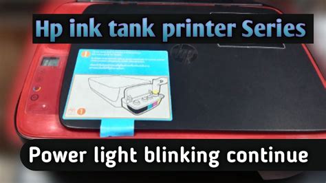 How To Solve Power Light Blinking Issue Hp Ink Tank Printer Power