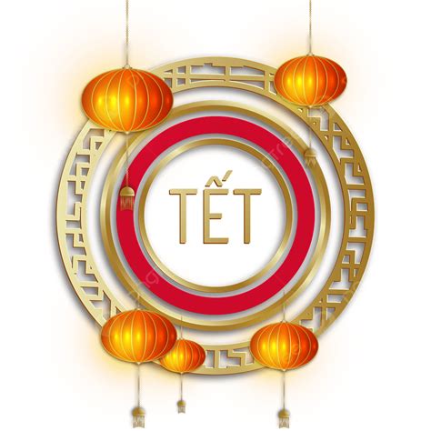 Tet New Year Vector Hd Images Vietnamese New Year Tet Red Lantern