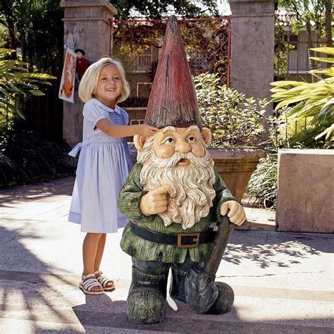 Famous Acorn Hollow Garden Sculpture Life Size Fantasy Gnome 35 Lbs