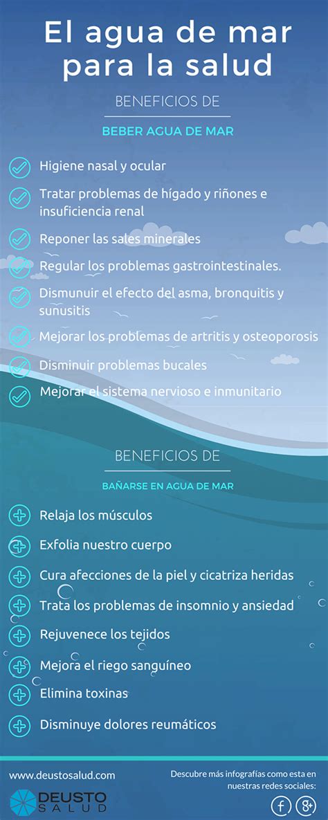 Propiedades Y Beneficios Del Agua De Mar Estos Beneficios