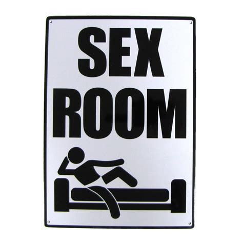 Sex Room Novelty 8x12 Funny Warning Sign Garage Wall Man Cave Door Home Bar Decor