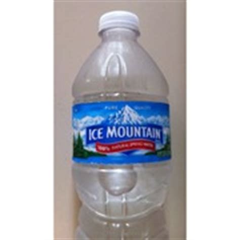 Ice mountain® brand 100% natural spring water. Ice Mountain Water, 100% Natural Spring: Calories ...