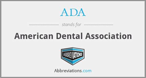 Ada American Dental Association