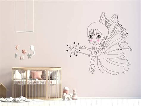Fairy Wall Art Girls Decal Fairytale Decal Baby Girl Room Etsy