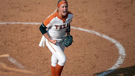 University Of Texas Softball Pitcher Miranda Elish OK After Getting Hit