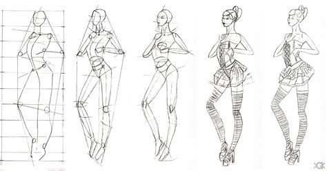 Sketch Of Fashion Design 2 Step By Step By Vegakavgk On Deviantart