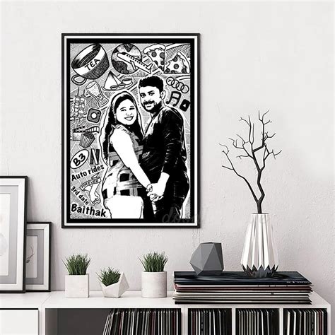 Customised Doodle Portraits And Wall Art Doodlingtale Lbb