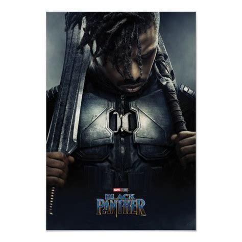 Black Panther Erik Killmonger Character Poster