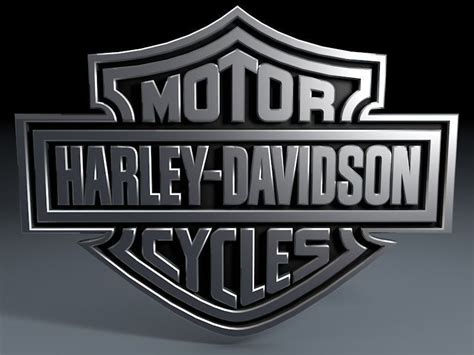 Harley Davidson Logo 3d Model Obj 3ds Fbx C4d