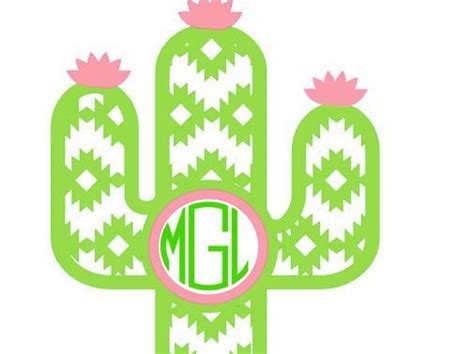 There's a cactus for virtually every occasion—partying, fishing and skateboarding, to name a few. Cactus Southwestern DIY Yeti Vinyl Monogram Decal! Perfect ...