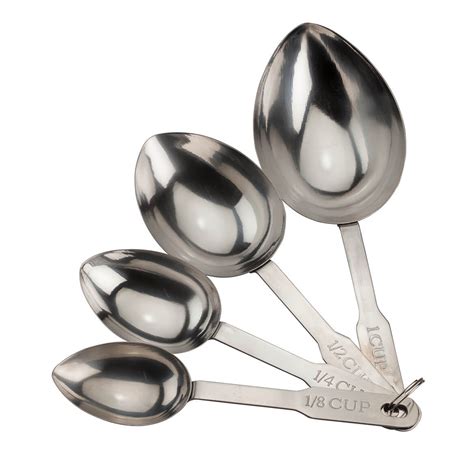 Stainless Steel Measuring Cup Scoops Set Of 4