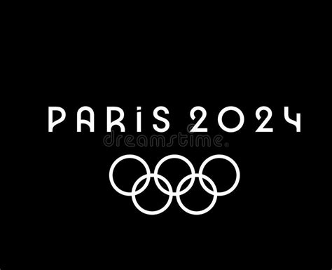 Olympic Games Paris 2024 Official Logo Symbol Abstract Editorial Stock