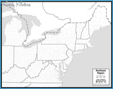 Northeastern United States Map Travelsfinderscom