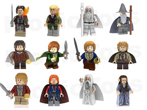 Lord Of The Rings Lotr Custom Lego Minifigures Mini Figures Etsy