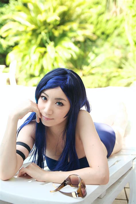 Kuga Natsuki Miyuki My Hime Highres Bikini Blue Hair Cosplay