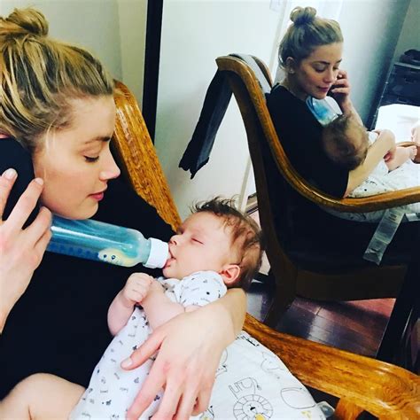 Amber Heard On Instagram Me Doing The Auntie Juggle Baby Hunter Livin His Best Life