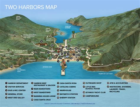 Two Harbors Campsite Map
