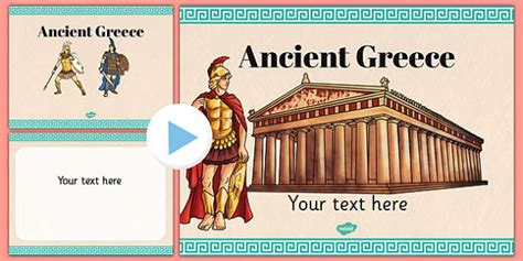 Ancient Greece Themed Powerpoint Template Ancient Greece Ppt