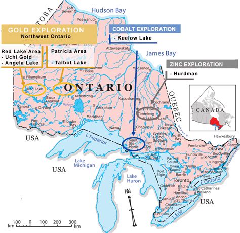 Map Of Ontario Canada Dec 2020 