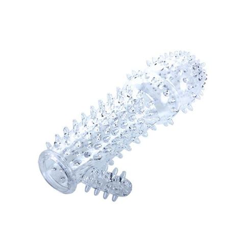 Silicone G Point Spike Dotted Ribbed Penis Sleeve Bump Enhance Men Male