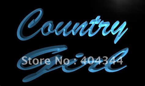 Lb466 Country Girl Display Led Neon Light Sign Home Decor Crafts In