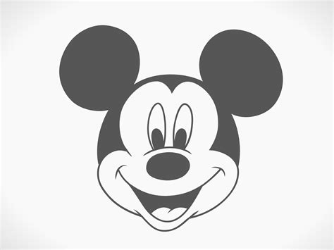 Mickey Mouse Drawing Easy Outline