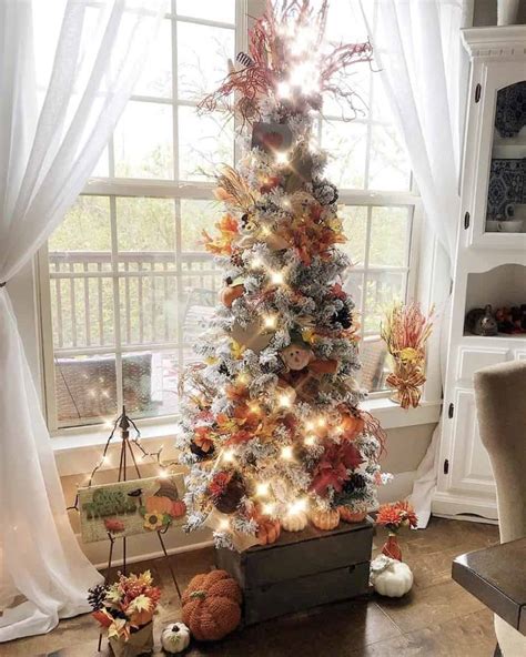 23 Fall Christmas Tree Decorations And Ideas Habitat For Mom