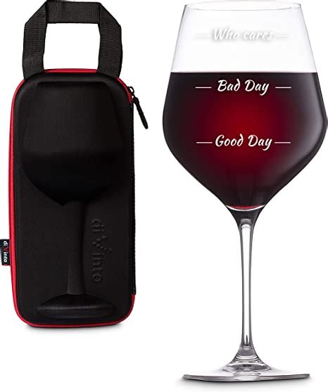 Divinto Giant Wine Glass In Extreme Case Extra Large Wine Glass Holds A Full Bottle 860 Ml